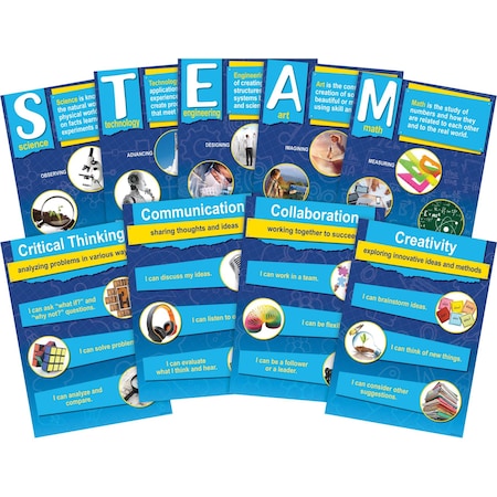 Barker Creek Stem/Steam Poster Set, 9/Set 1889